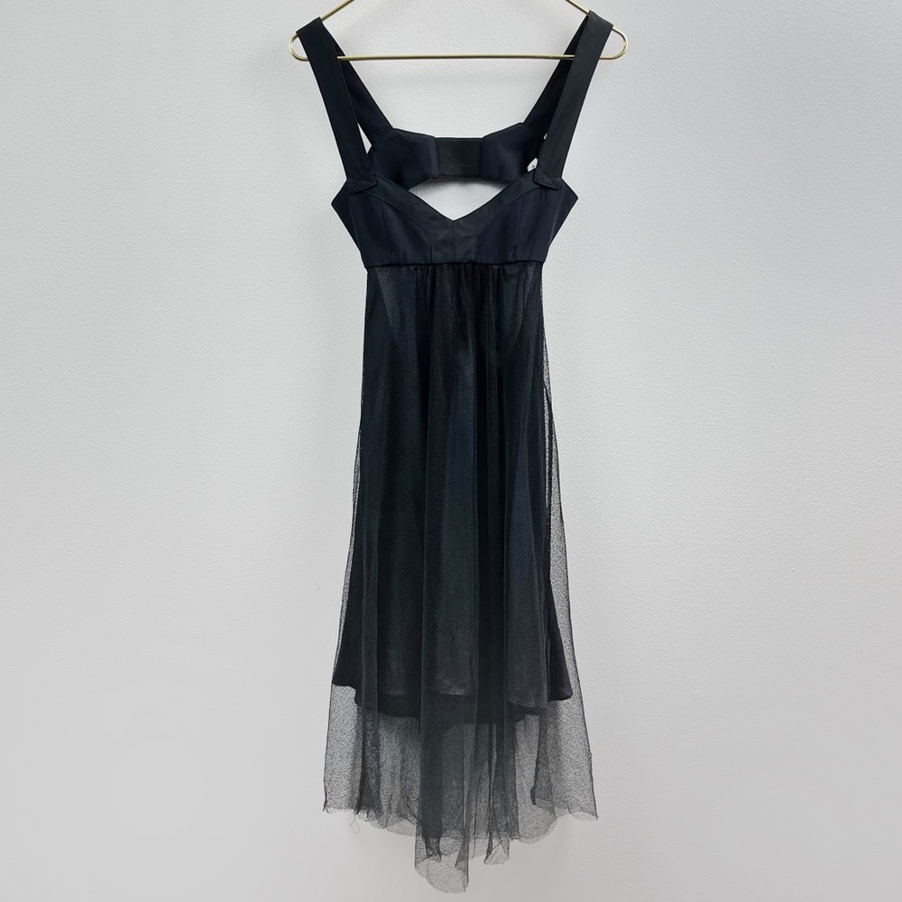 Christopher Deane Tulle Backless Midi Dress Size 0
